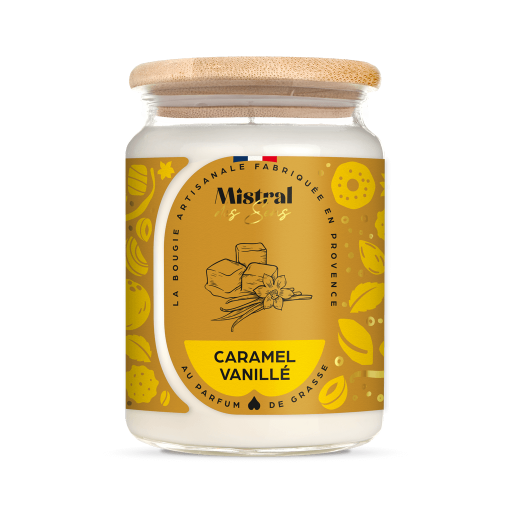 Bougie parfumée  Caramel vanillé