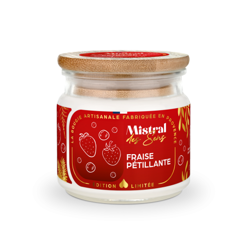 Bougie parfumée Fraise Pétillante