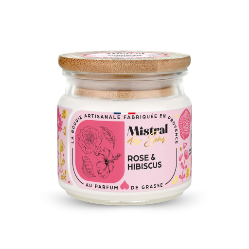 Bougie parfumée Rose & Hibiscus