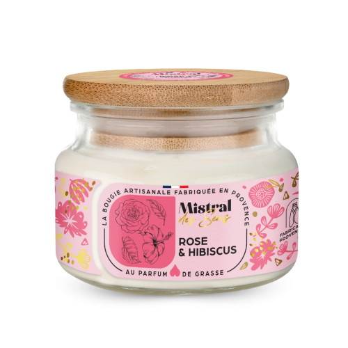 Bougie parfumée Rose & Hibiscus