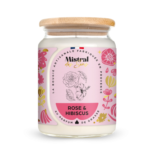Bougie parfumée Rose & Hibiscus