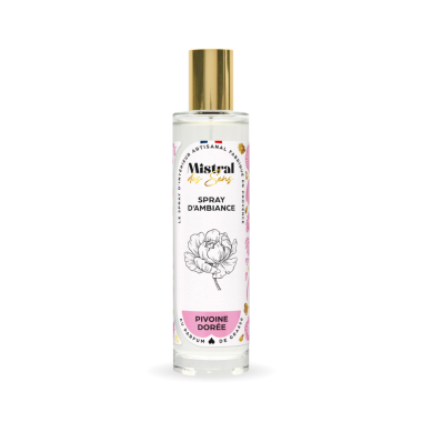Spray d'ambiance Pivoine dorée