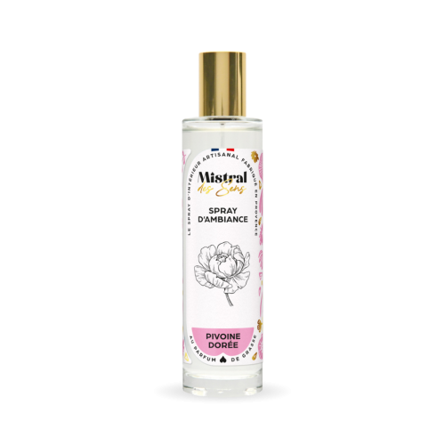 Spray d'ambiance Pivoine dorée