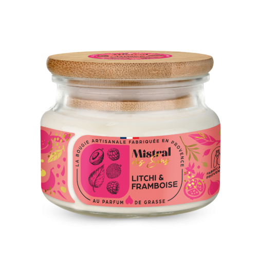 Bougie parfumée Litchi & Framboise
